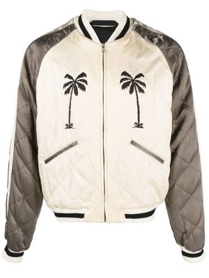 Palm Angels veste Upsidedown Palm Sukajan - Marron