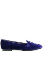 10 CORSO COMO x Castaner Zainab chaussons en velours - Bleu