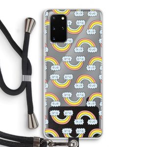 Regenboog: Samsung Galaxy S20 Plus Transparant Hoesje met koord