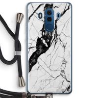 Witte marmer 2: Huawei Mate 10 Pro Transparant Hoesje met koord