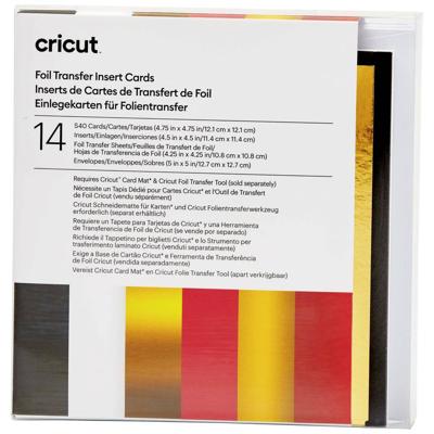 Cricut Insert Cards FOIL Royal Flush S40 Kaartenset Wit, Zwart, Rood
