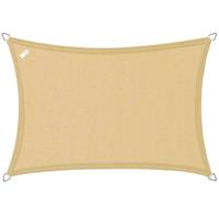 Buitenkado schaduwdoek rechthoek 3x3.5m - HDPE/RVS - zand beige