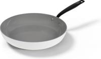 BE Living Koekenpan ø 28 cm - keramische anti-aanbaklaag - PFAS-vrij - geschikt voor alle warmtebronnen - wit