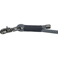Trixie soft rope hondenriem verstelbaar zwart / grijs (200X1 CM) - thumbnail