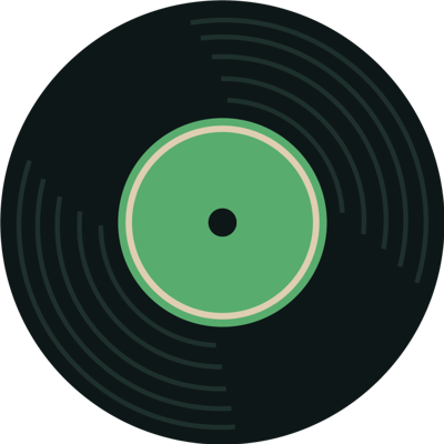 Discoset voor elke set retro onderzetters
