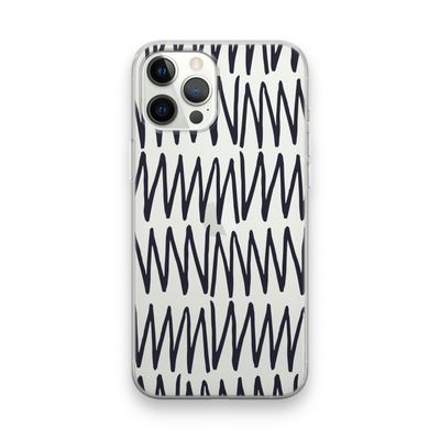 Marrakech Zigzag: iPhone 12 Pro Max Transparant Hoesje