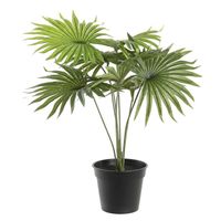 Items Kunstplant Tropische Palm in bloempot - Groen - 40 x 46 cm   -
