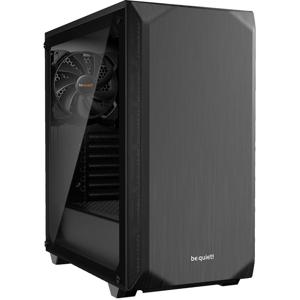 BeQuiet Pure Base 500 Windows Midi-tower PC-behuizing, Gaming-behuizing Zwart 2 voorgeïnstalleerde ventilators, Zijvenster, Stoffilter, Geluidsdemping