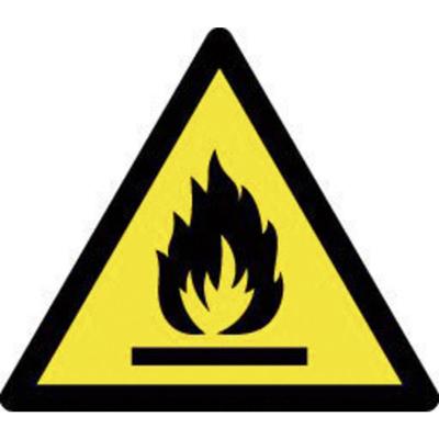 Waarschuwingsbord Waarschuwing voor brandgevaarlijke stoffen 1 stuk(s)