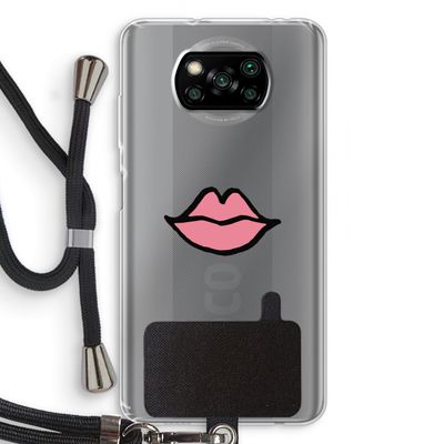 Kusje: Xiaomi Poco X3 Pro Transparant Hoesje met koord