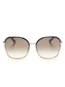 Chloé Eyewear lunettes de soleil à monture oversize - Noir