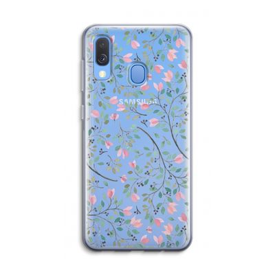 Sierlijke bloemen: Samsung Galaxy A40 Transparant Hoesje