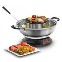 Fritel FG2970 Culinary Fondue en Grill 2L 1950W Inox/Zwart