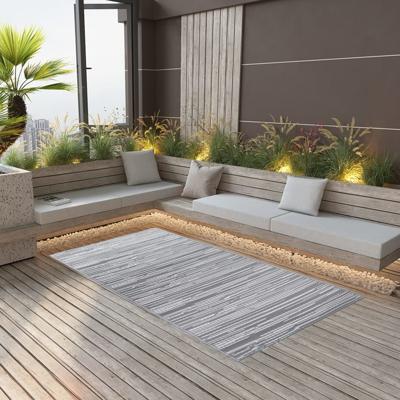VidaXL Buitenkleed arakil 80x150 cm pp grijs