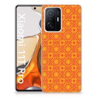 Xiaomi 11T | 11T Pro TPU bumper Batik Oranje - thumbnail