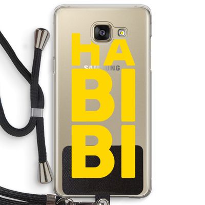 Habibi Blue: Samsung Galaxy A5 (2016) Transparant Hoesje met koord