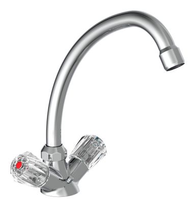 Schutte BRILLANT tweegreepskraan keuken | chroom
 57500