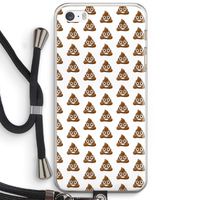 Poop emoji: iPhone 5 / 5S / SE Transparant Hoesje met koord