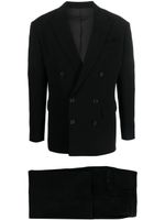 DSQUARED2 costume à veste à boutonnière croisée - Noir - thumbnail