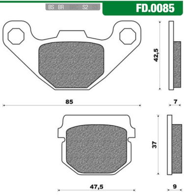 Newfren remblokset fd0085 buxy-rs / squab