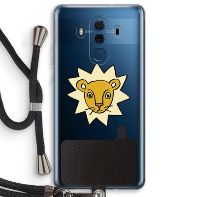 Kleine leeuw: Huawei Mate 10 Pro Transparant Hoesje met koord