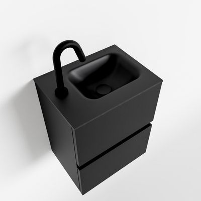 Toiletmeubel Mondiaz Ada | 40 cm | Meubelkleur Urban | Lex wastafel Urban Links | 1 kraangat