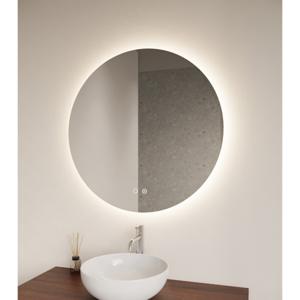 Badkamerspiegel Oko | 60 cm | Rond | Indirecte LED verlichting | Touch button | Met spiegelverwarming