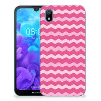 Huawei Y5 (2019) TPU bumper Waves Pink - thumbnail