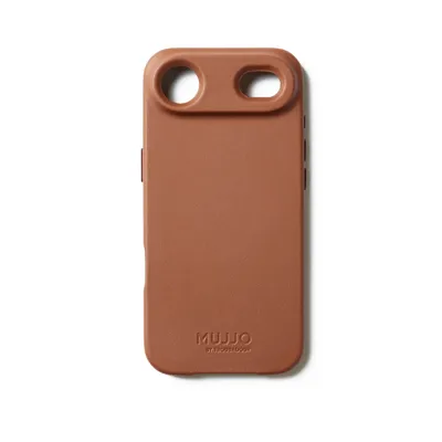 Mujjo Volledig lederen hoesje iPhone Air - Tan