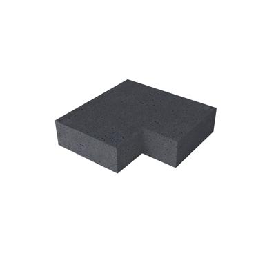 Massief hoek binnen Antraciet 60/60 x 40 x 20 cm - Gardenlux