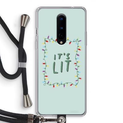 It's Lit: OnePlus 8 Transparant Hoesje met koord