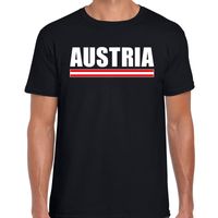 Austria / Oostenrijk supporter t-shirt zwart voor heren - thumbnail