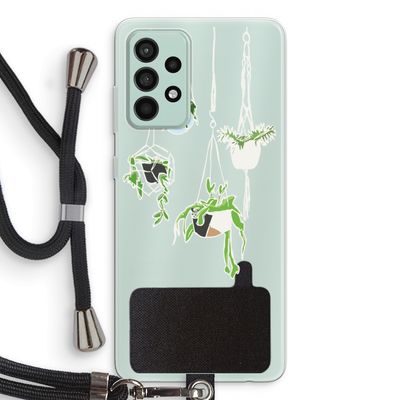 Hang In There: Samsung Galaxy A52s 5G Transparant Hoesje met koord