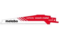 Metabo Accessoires Reciprozaagblad HM | "Carbide Wood + Metal"| 150x6-8 TPI | S956XHM | (1 st.) - 626559000