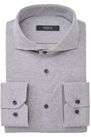 Desoto Luxury Line Slim Fit Jersey shirt lichtgrijs, Melange