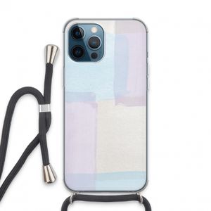 Square pastel: iPhone 13 Pro Max Transparant Hoesje met koord