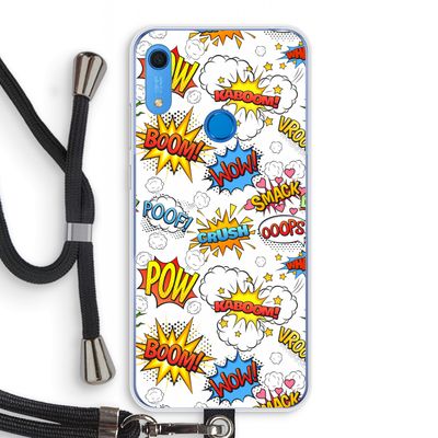 Pow Smack: Huawei Y6s Transparant Hoesje met koord