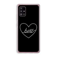 Best heart black: Samsung Galaxy A51 5G Transparant Hoesje