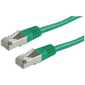 VALUE Patchkabel Cat.6 (Class E) S/FTP (PiMF), groen, 1 m