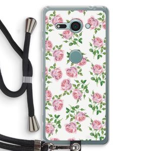 Kleine roosjes: Sony Xperia XZ2 Compact Transparant Hoesje met koord