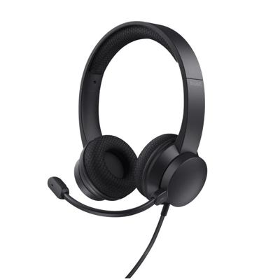 Trust Ayda ENC-headset voor pc (USB) Headset Zwart