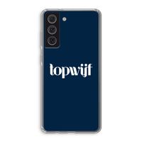 Topwijf Navy: Samsung Galaxy S21 FE Transparant Hoesje