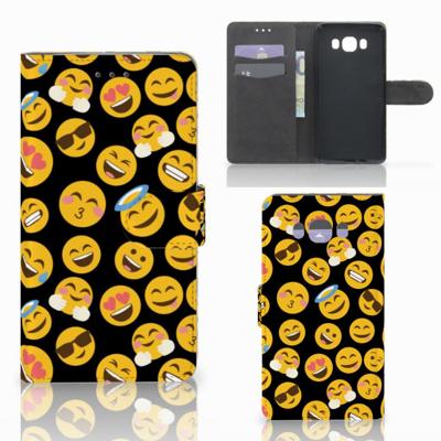 Samsung Galaxy J7 2016 | Telefoon Hoesje | Emoji | Portemonnee hoesje