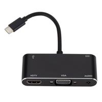 USB-C/type-C naar HDMI/VGA/USB 3 0/PD Converter