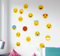 Muursticker Emoji Whatsapp