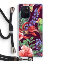 Papegaaien: Samsung Galaxy Note 10 Lite Transparant Hoesje met koord