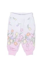 Monnalisa pantalon de jogging à fleurs - Rose