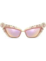 Dolce & Gabbana Eyewear lunettes de soleil à monture papillon - Rose - thumbnail