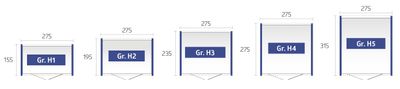 Biohort | Berging HighLine Gr. H4 | Enkele Deur | Zilver-Metallic