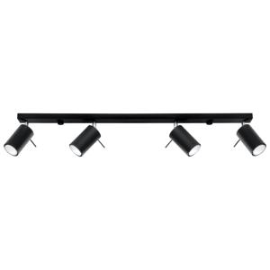 Plafondlamp RING 4L zwart